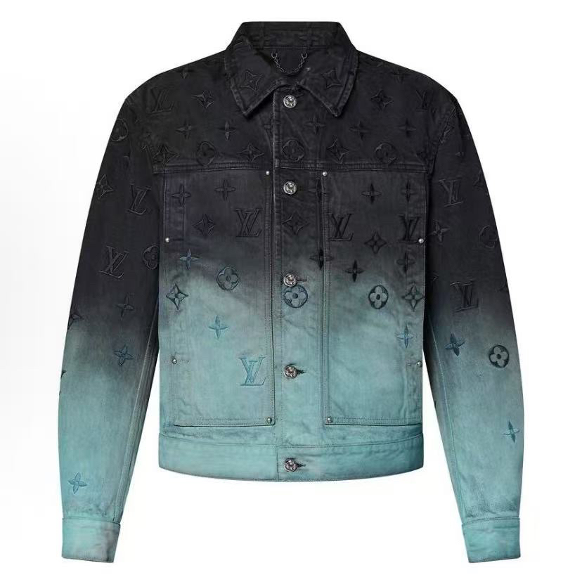 未使用 LouisVuitton/路易威登 LV渐变满印外套 46码 AA10168