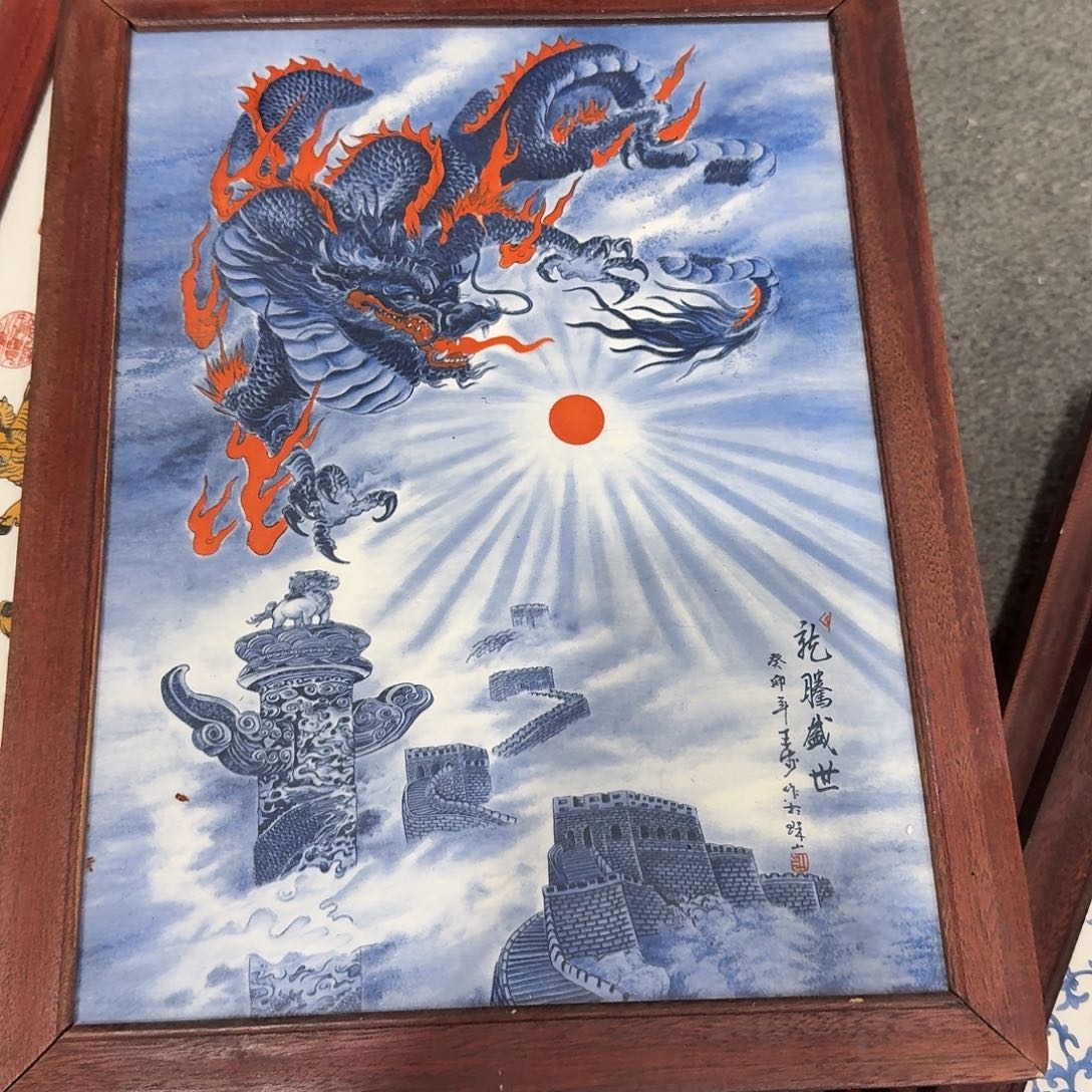 摆件陶瓷板画瓷板画