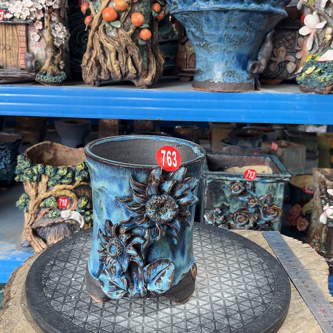 763 号陶然花器手工花盆
