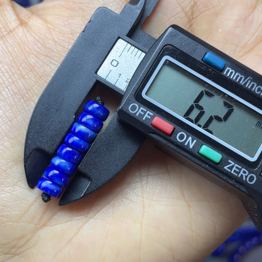 青金石未镶嵌6mm隔片配饰