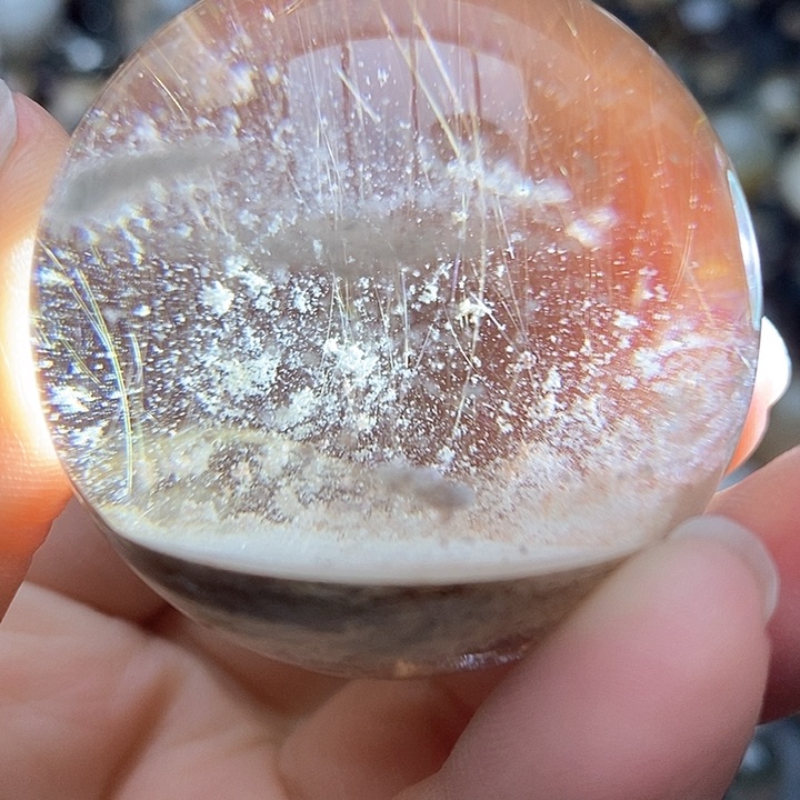 水晶裸石未镶嵌幽灵发球43