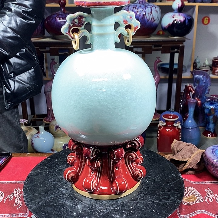 瓶中国神垕精品钧瓷