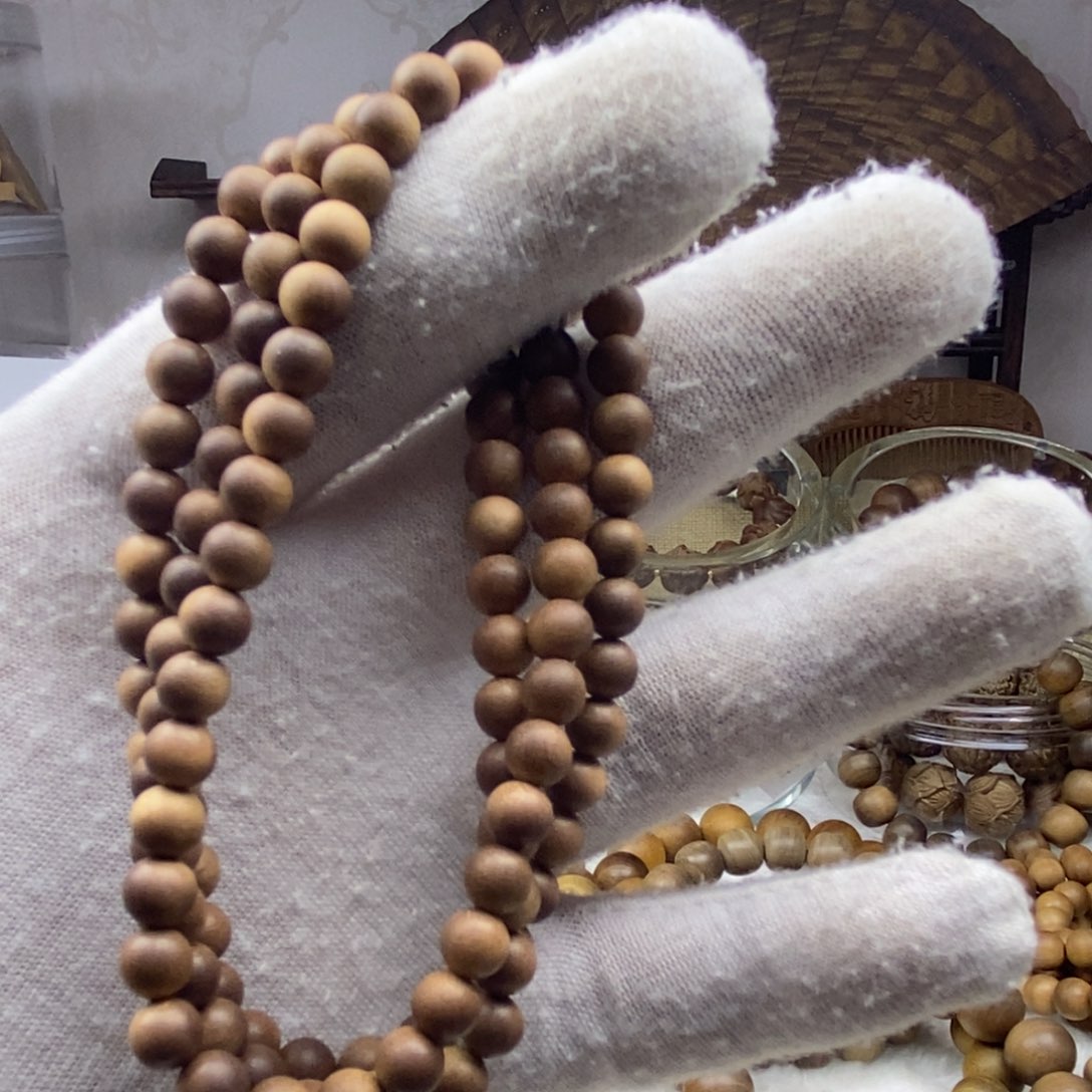 檀香木手串/手链月**荷印度老山檀香0.6老料