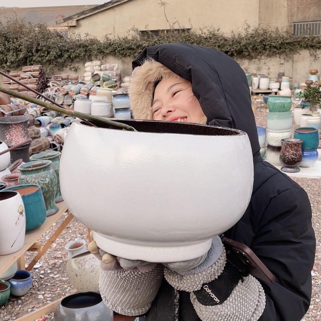 红陶王嫂花盆0116-267