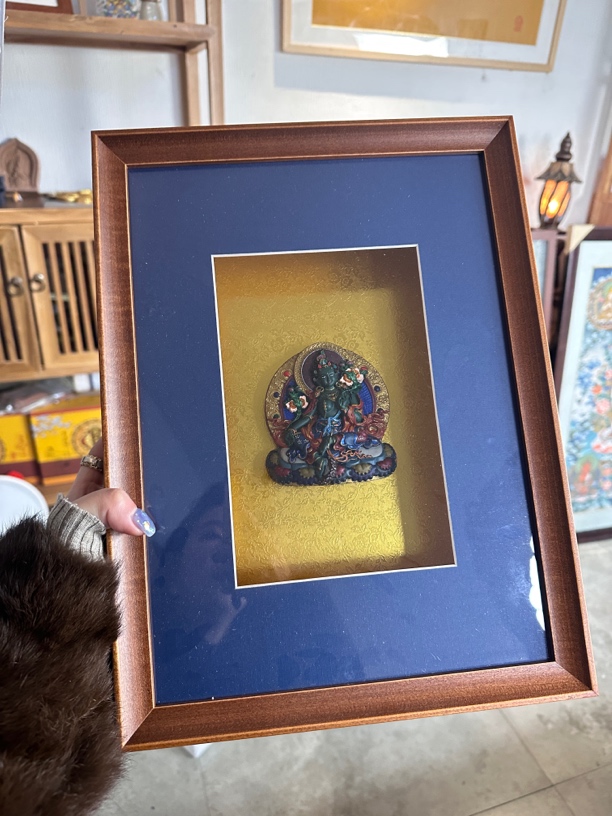 【宜室宜家】绿度母 擦擦 桌摆家居装饰摆件