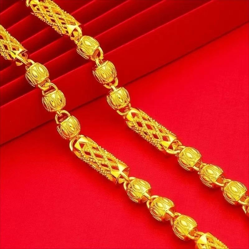 合金项链 竹节镂空项链  新款时尚 气质潮流百搭大气经典款