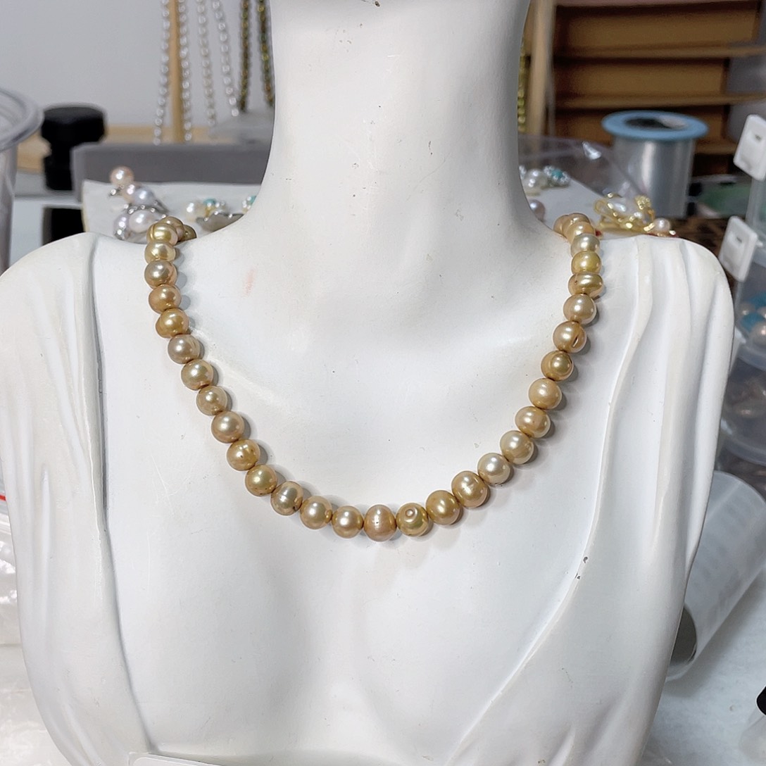 淡水珍珠合金颈饰