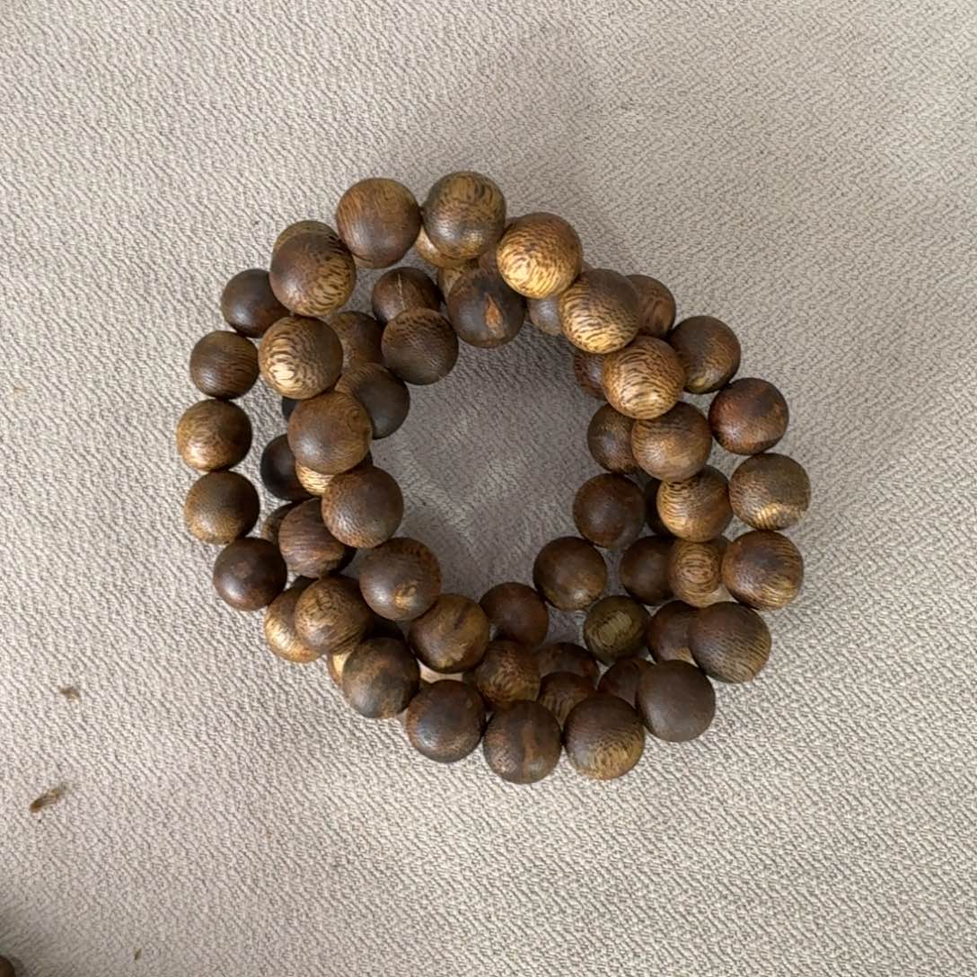 沉香沉香碎屑棋楠沉香串乌身单圈1.2多样性发一