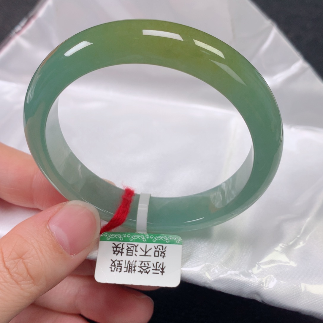 未镶嵌手镯翡翠缅甸天然翡翠手镯5354
