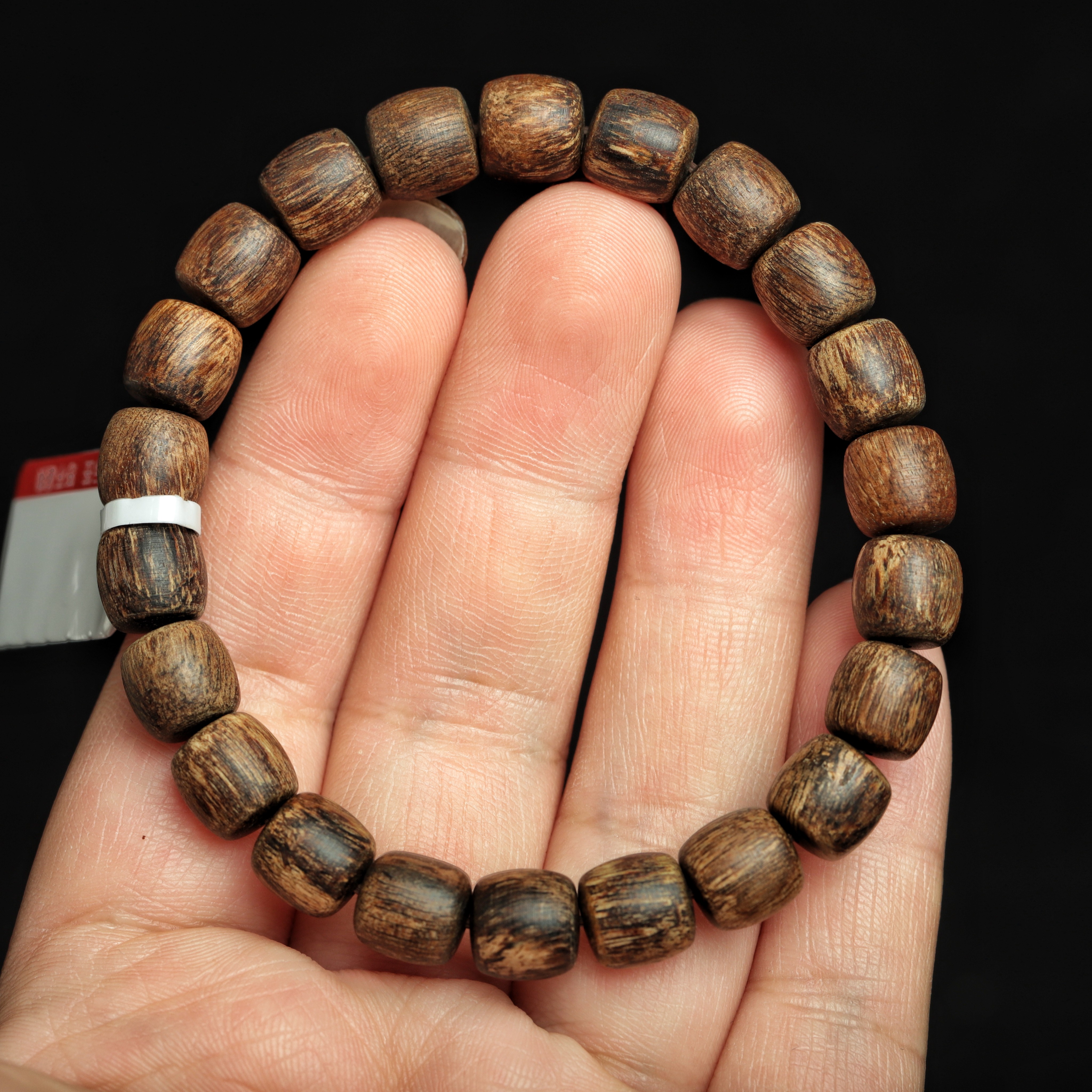 8mm惠安老料沉香桶珠手串9.5g油脂饱满百年结香 男女同款典雅大气