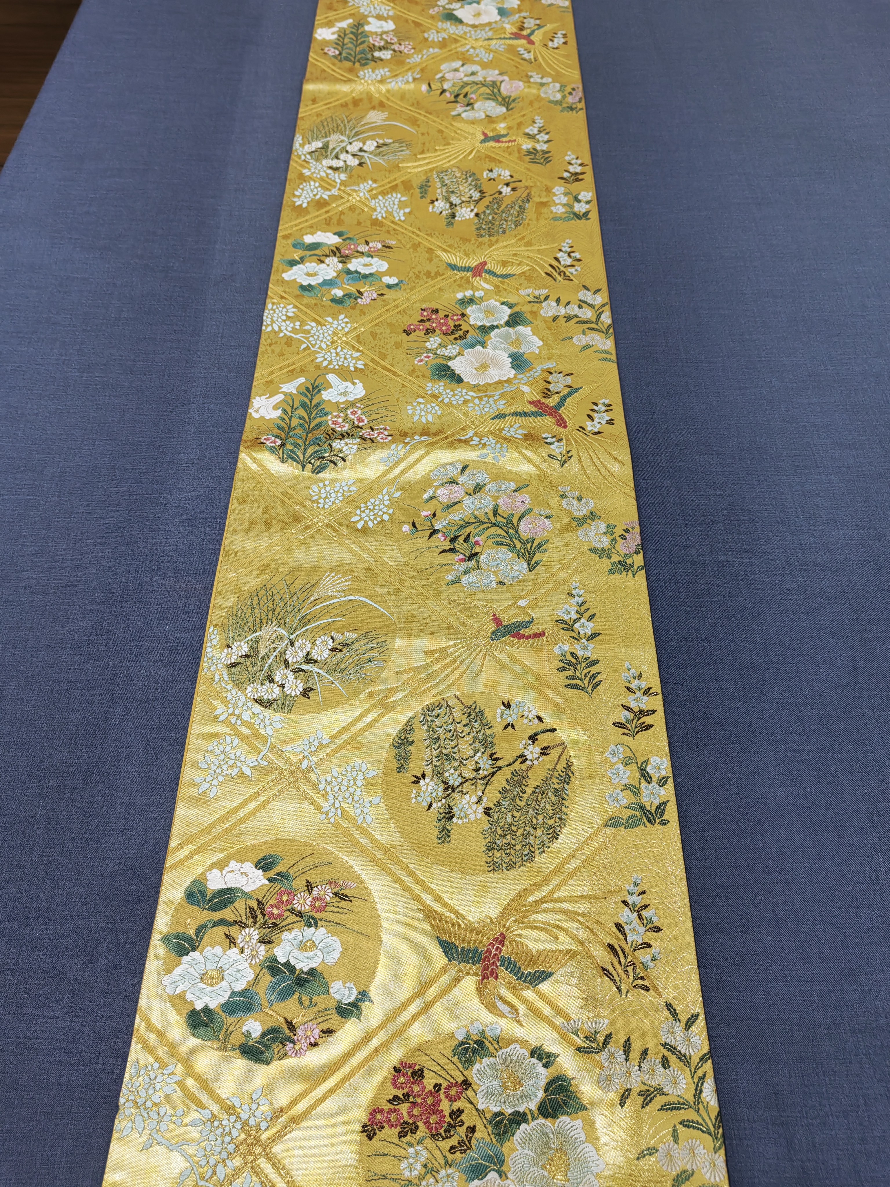 团花花卉唐锦带子