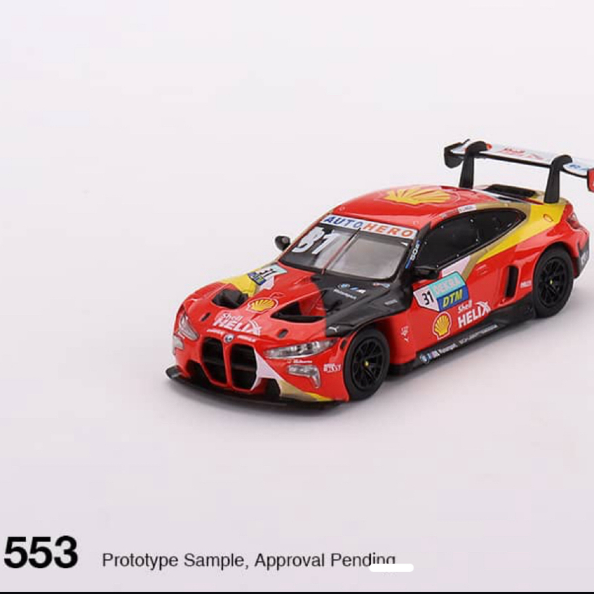 Minigt553号盒装宝马m4gt3壳牌涂装（1:64）全新未拆，不包官瑕