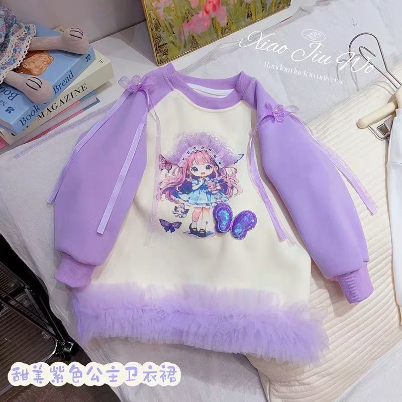 糖玉品牌高货女童卫衣【小姑娘卫衣】不加绒 春款