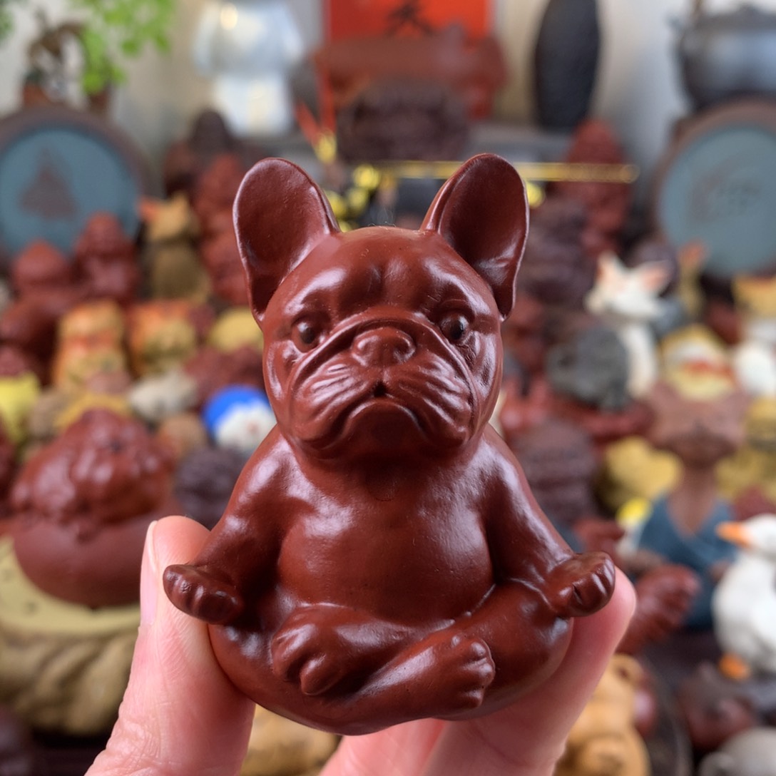 紫砂茶宠红包拿来狗