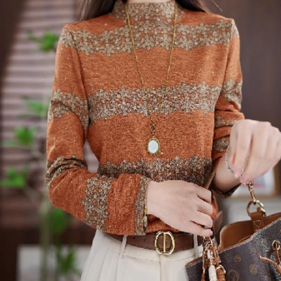 Y313新款时尚百搭气质减龄长袖上衣-鸽子