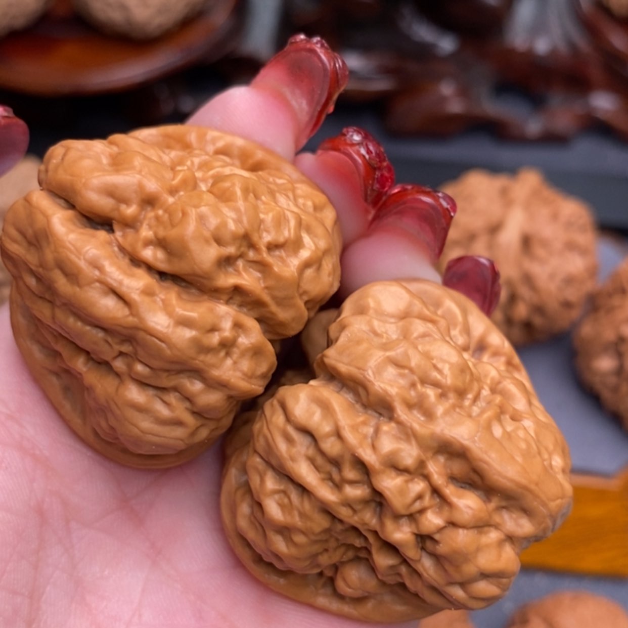 【闪购商品】文玩核桃吊坠蛤蟆头40