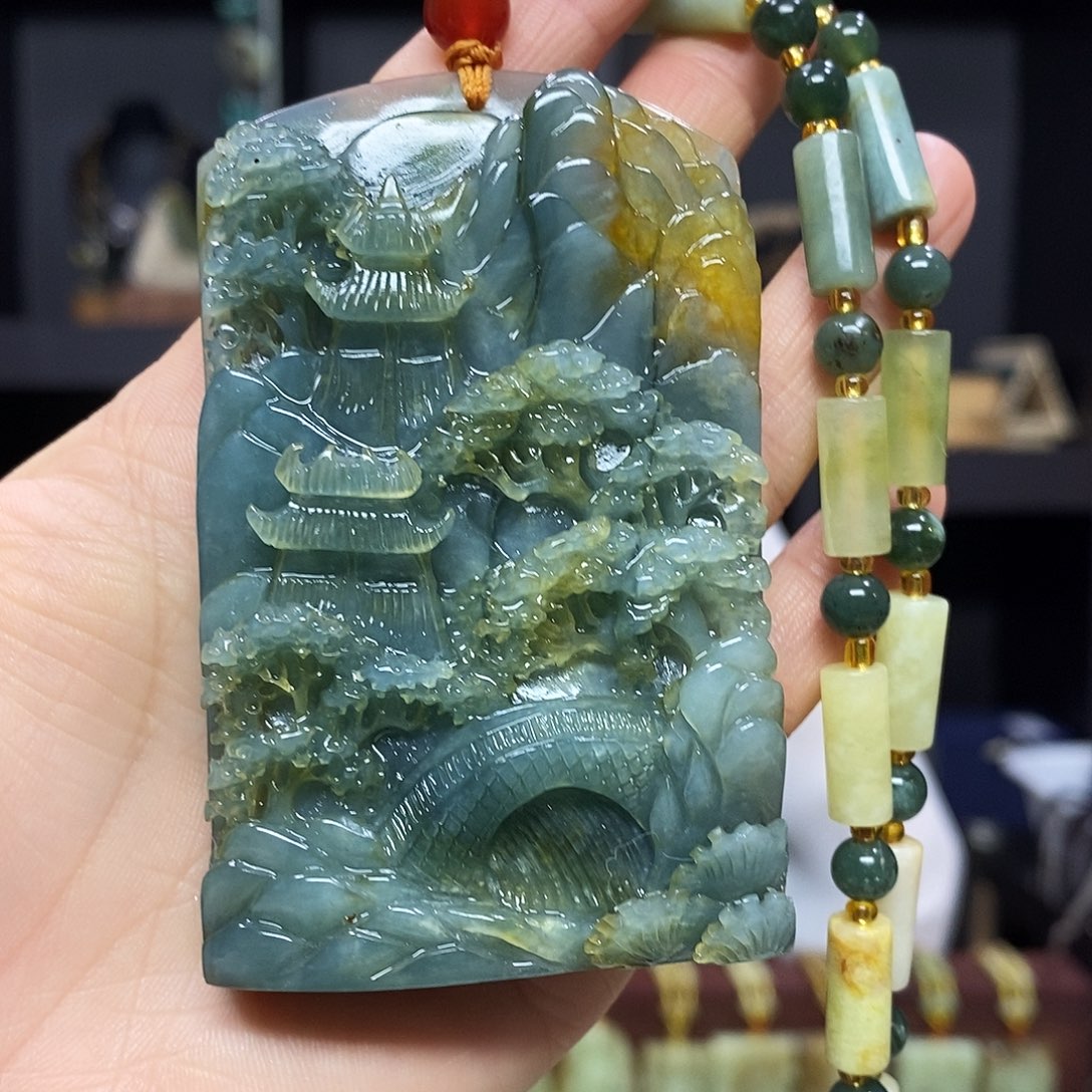 岫玉挂件吊坠未镶嵌