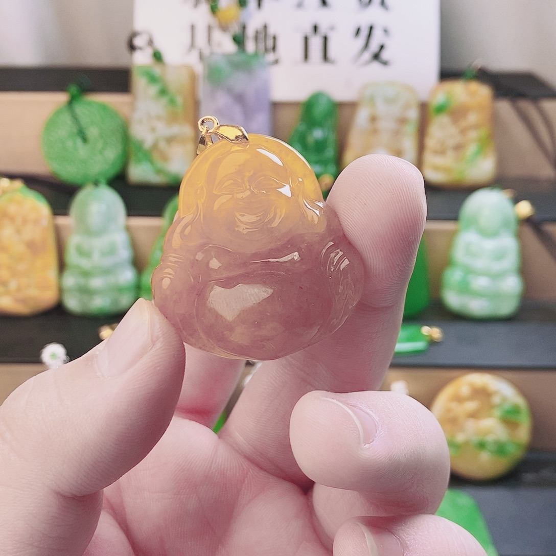 翡翠银S925镶嵌吊坠(赠链)