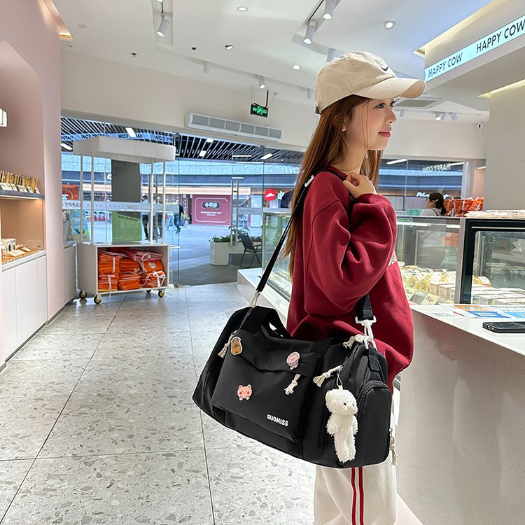 超轻透气多功能都市简约耐磨单肩扩容斜跨韩版旅行包轻便旅行袋