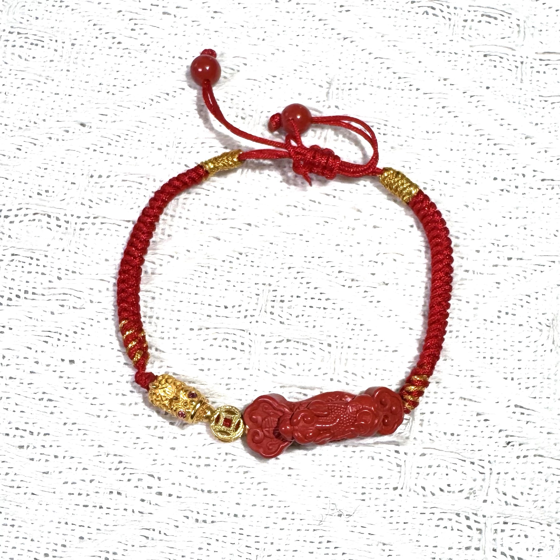 含辰砂工艺品【雯雯】朱砂DIY手绳 QW-282 Y4-018