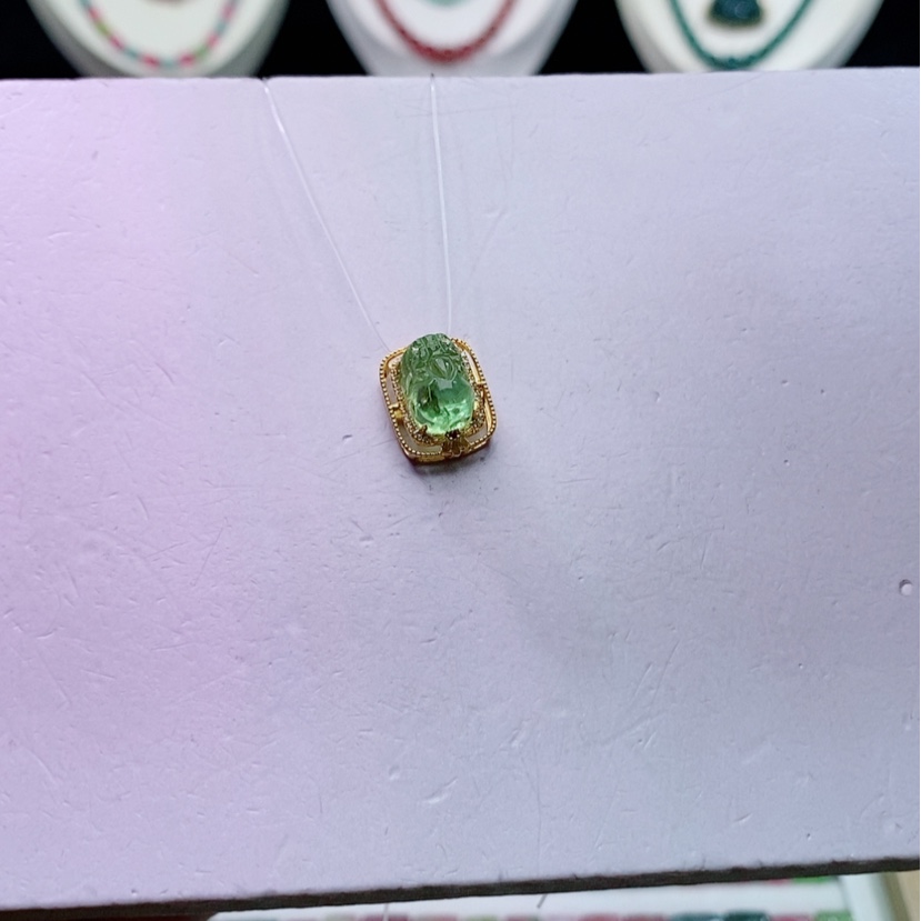 【闪购商品】碧玺碧玺m18K金镶嵌魔盒