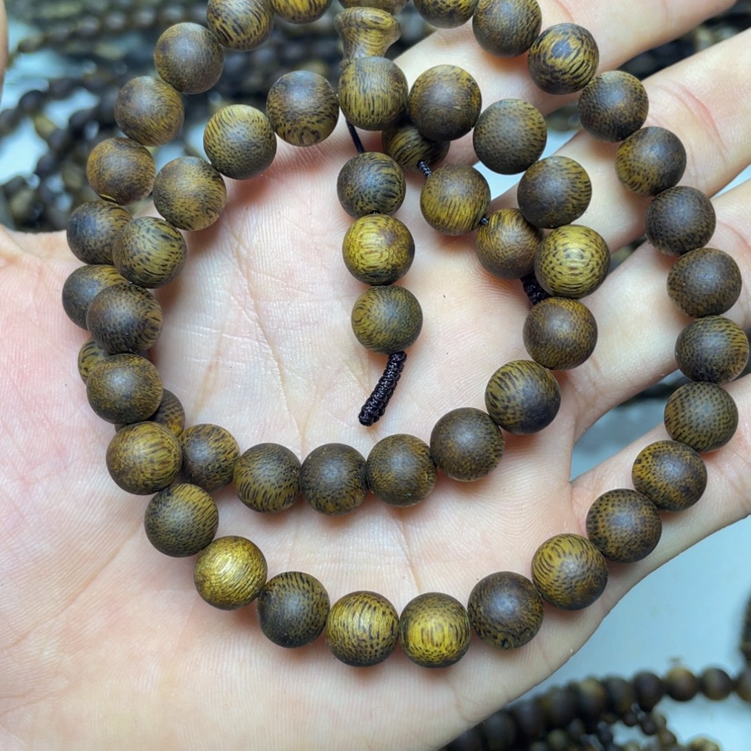 沉香沉香碎屑+0.9两圈圆珠15克加