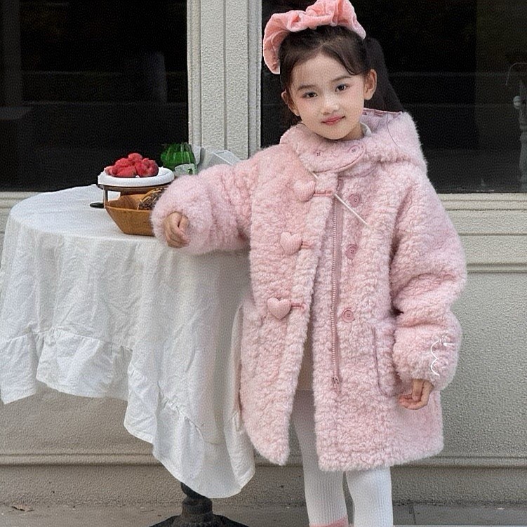 女童秋冬新款2025儿童高级感洋气刺绣牛仔直筒阔腿裤时髦加厚加绒