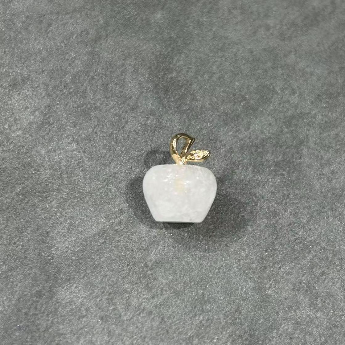 匪石OFTHEHEART专属 天然水晶小苹果吊坠