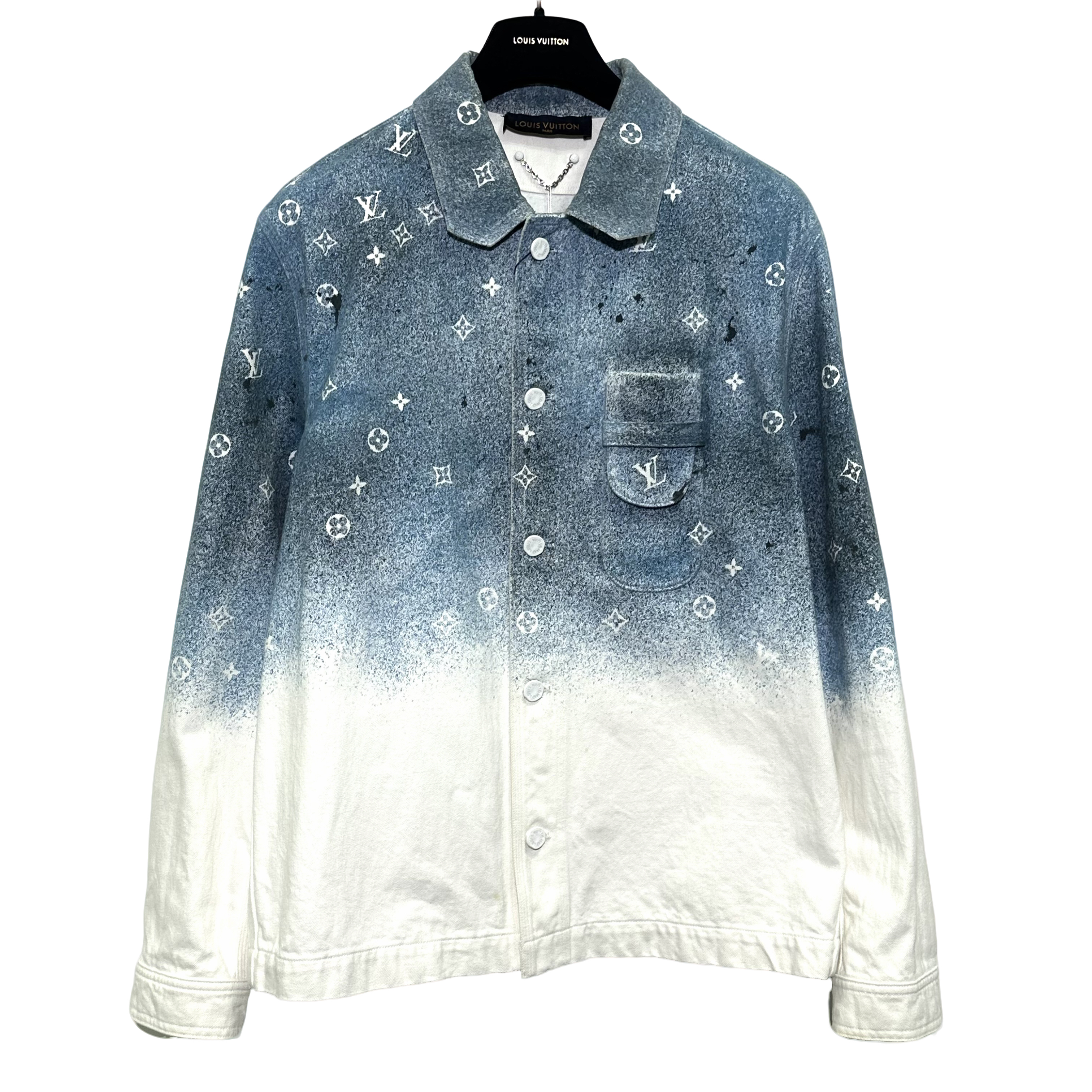 99新 LouisVuitton/路易威登 L码 星空渐变牛仔外套 H0028