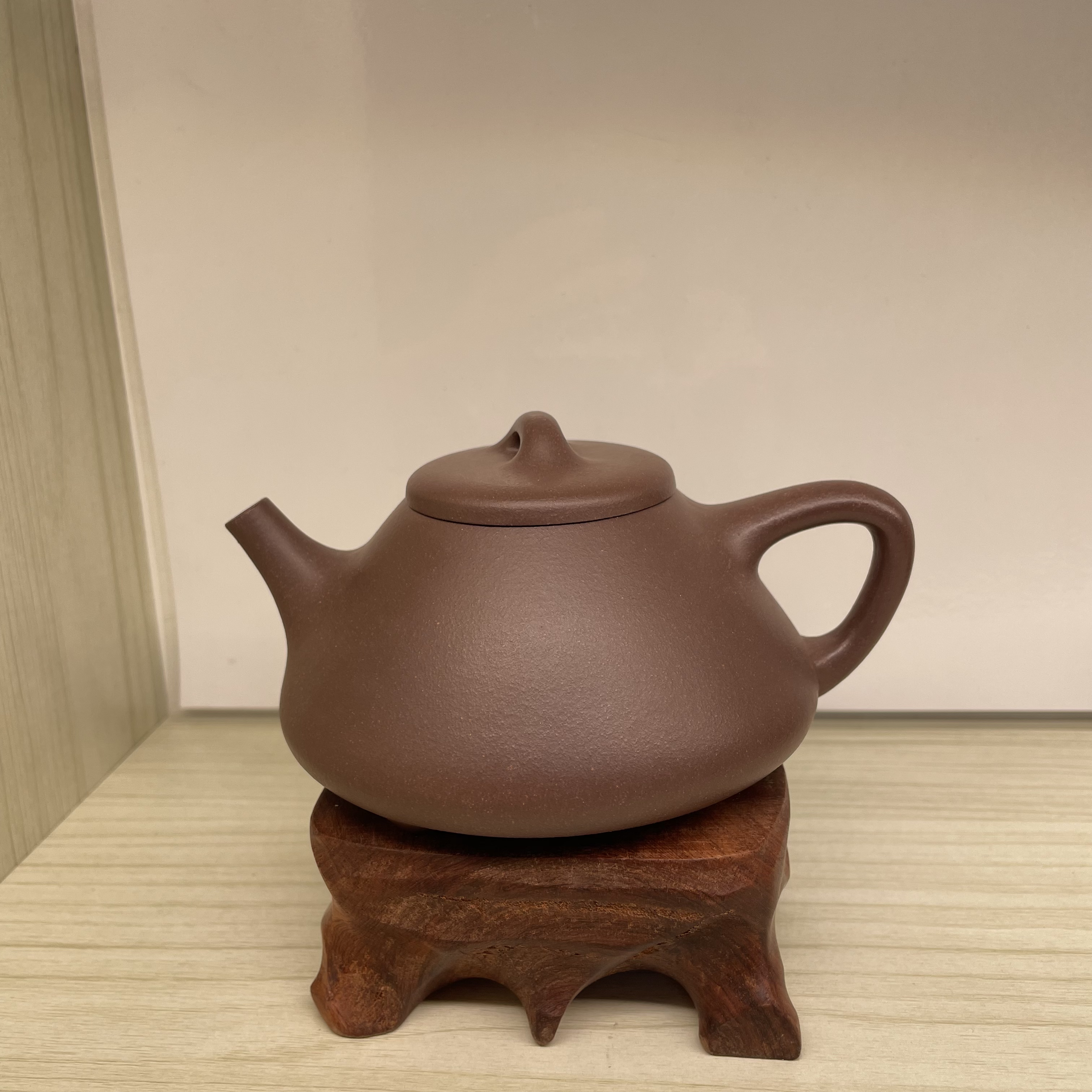 宜兴紫砂壶子冶茶壶石瓢半手工制作容量约200毫升