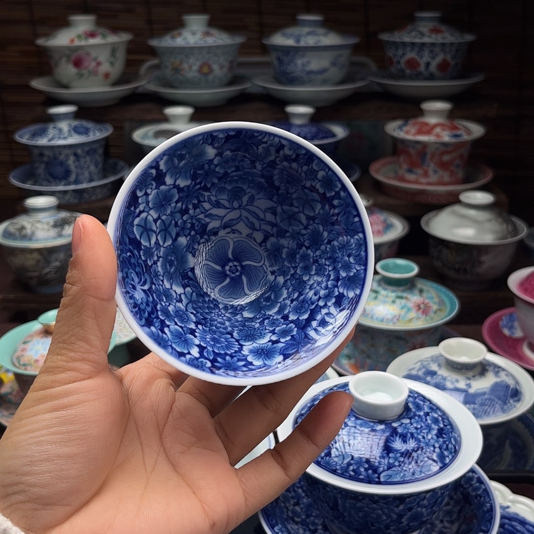 景德镇陶瓷斗笠杯