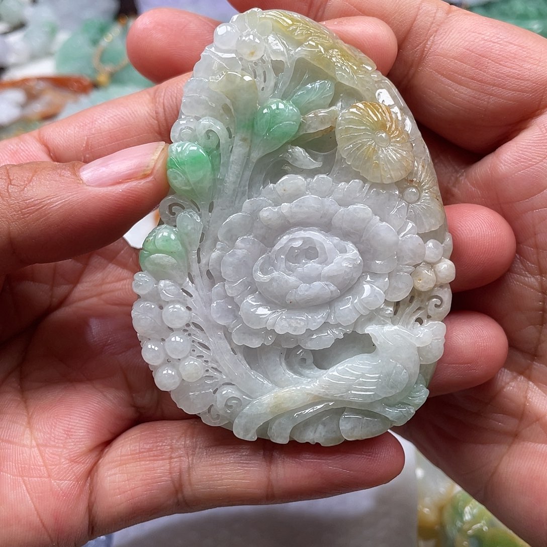 颈饰未镶嵌翡翠翡玉缘翡翠