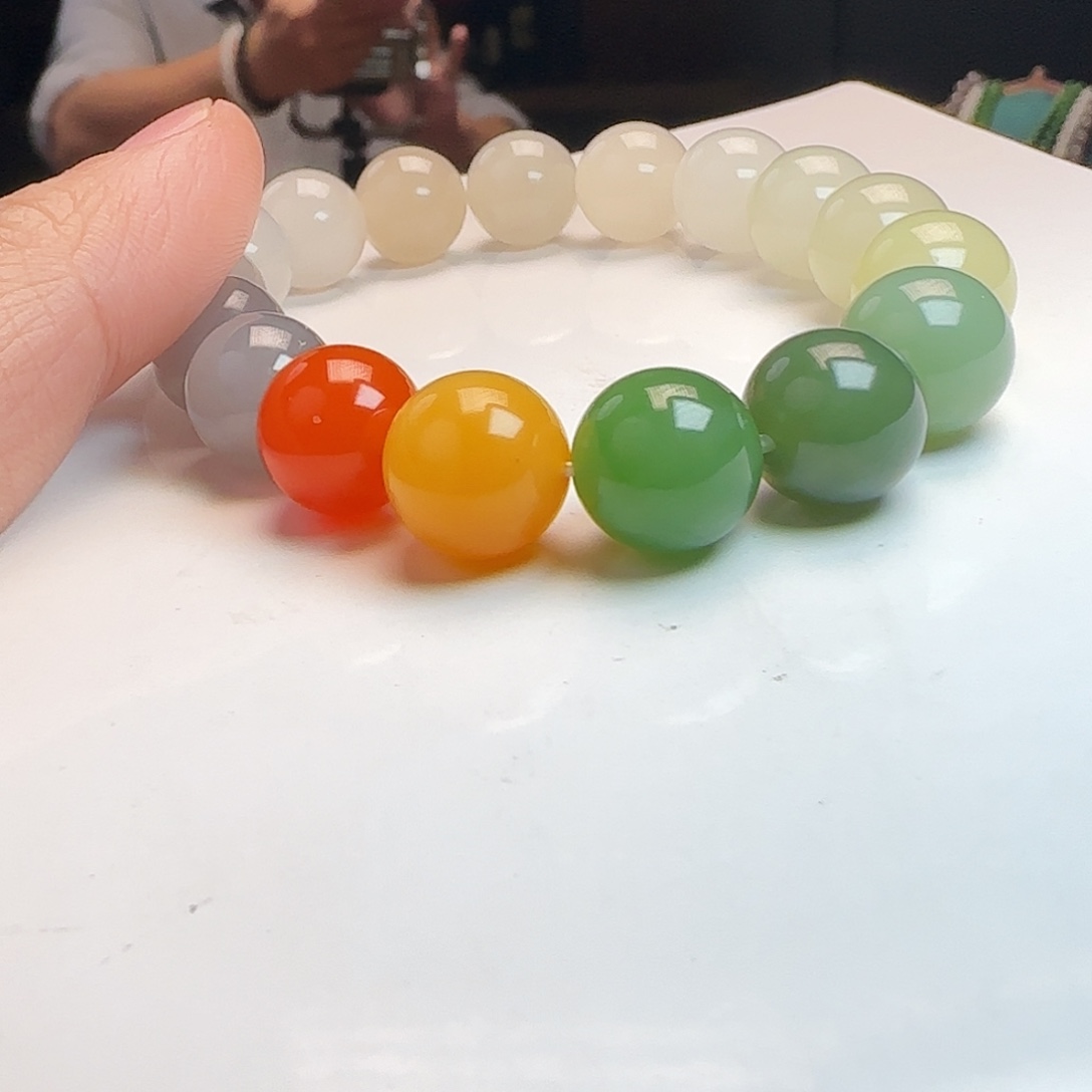 和田玉未镶嵌手链