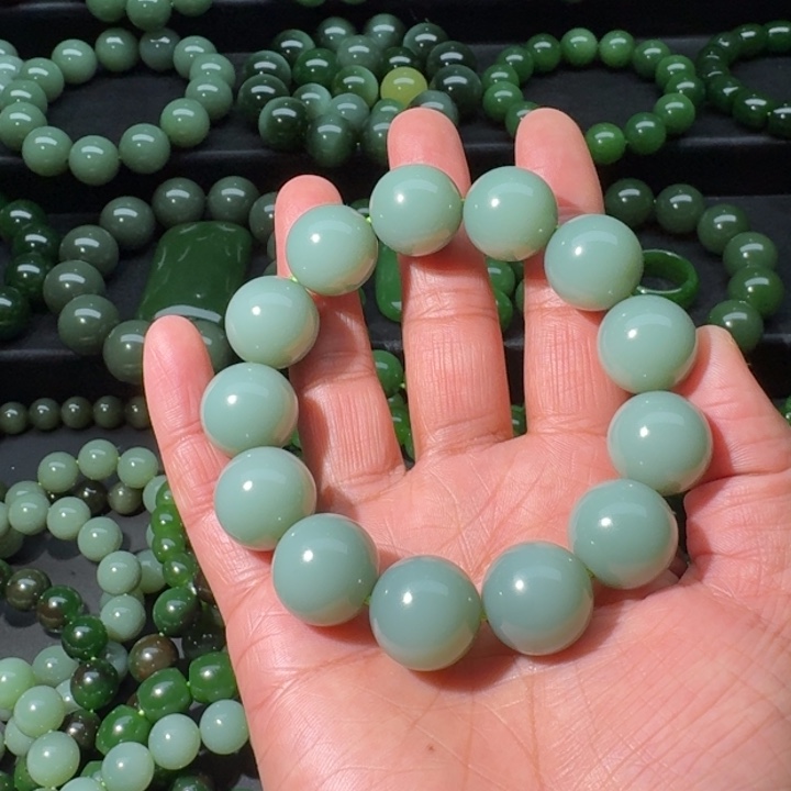 和田玉（碧玉）手串未镶嵌