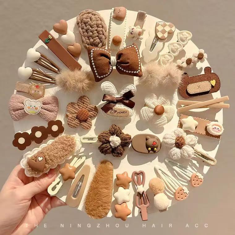 少女风女网红可爱头饰小女孩千金风发夹BB夹发卡