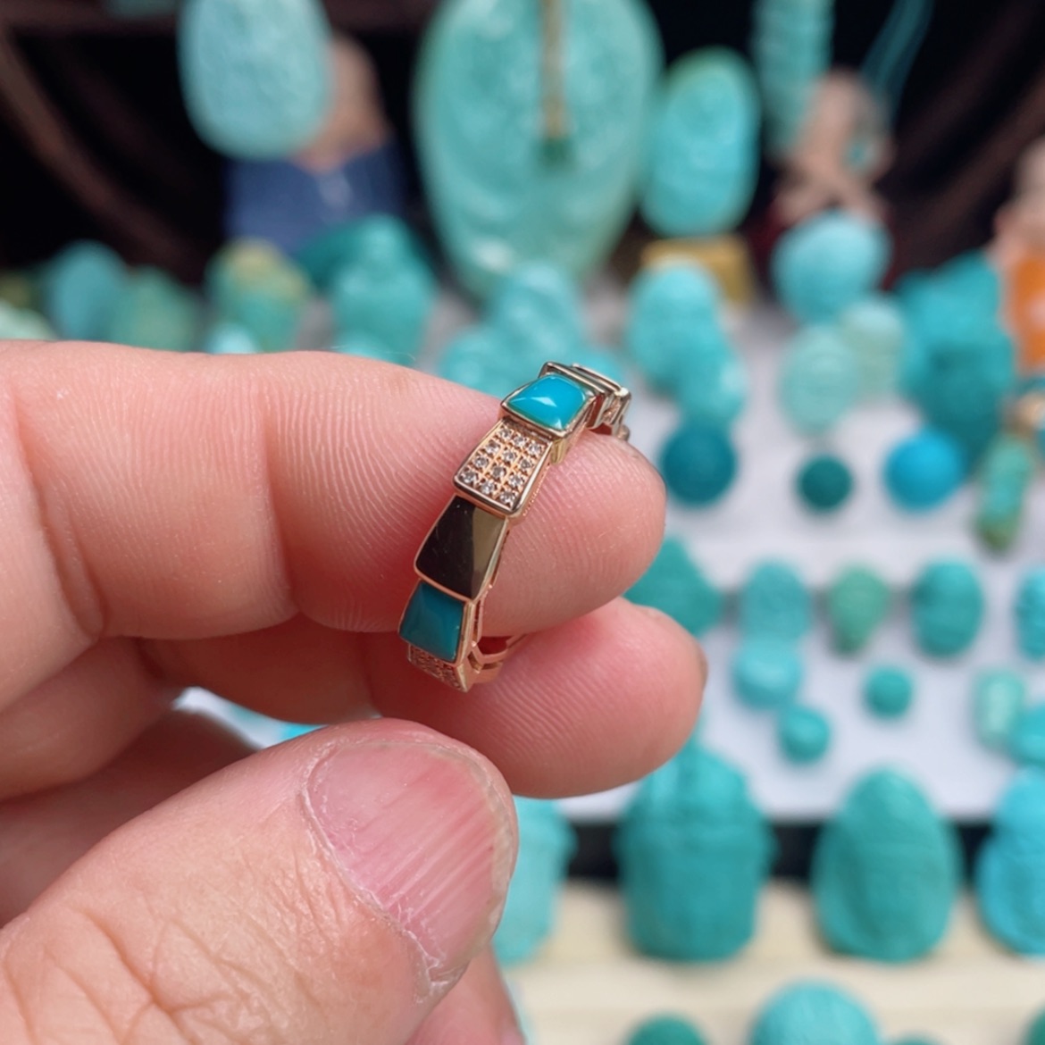 【闪购商品】绿松石吊坠(不含链)未镶嵌