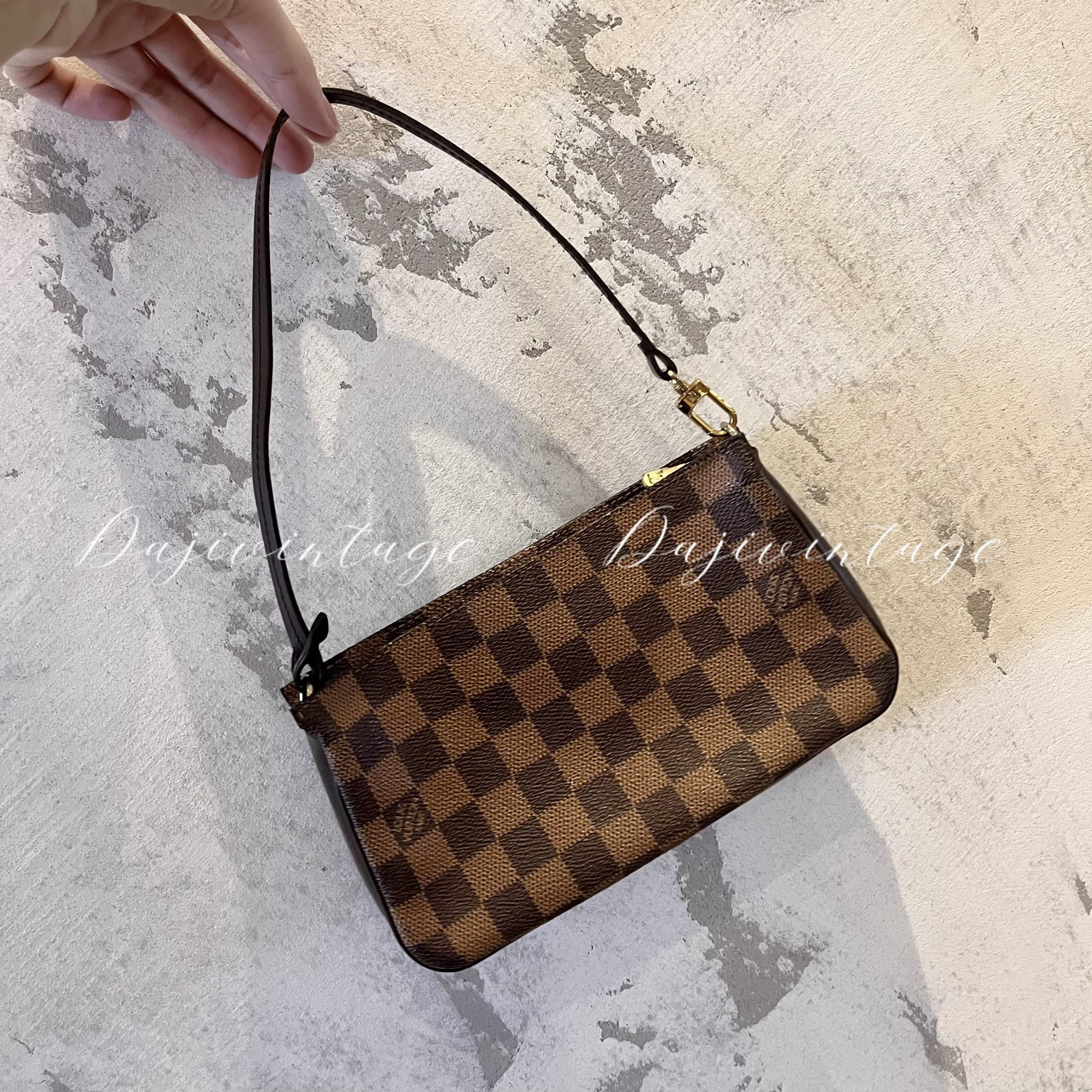 95新 LouisVuitton/路易威登 大吉中古/LV棋盘格大麻将单肩包