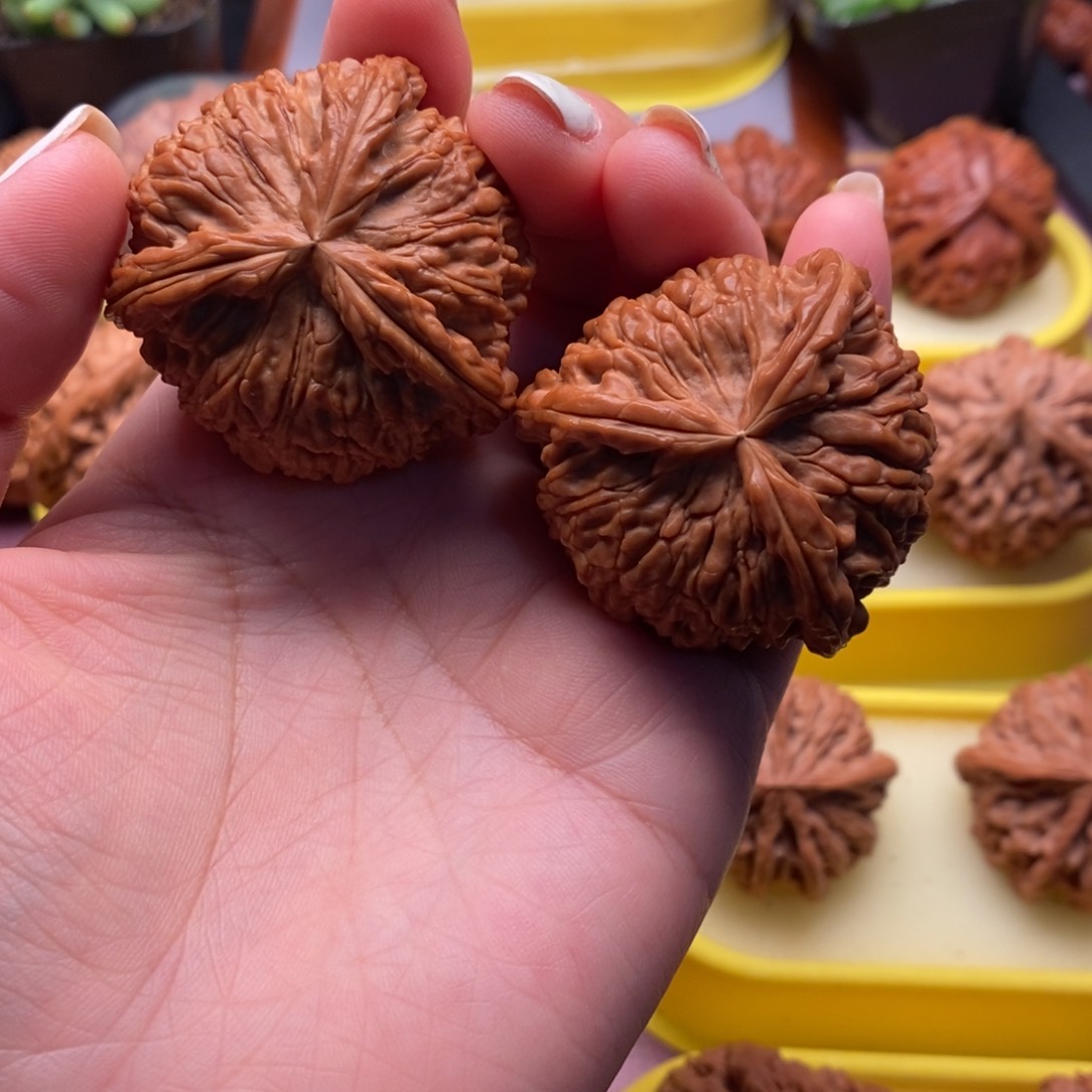 桃核把件白奔44白奔