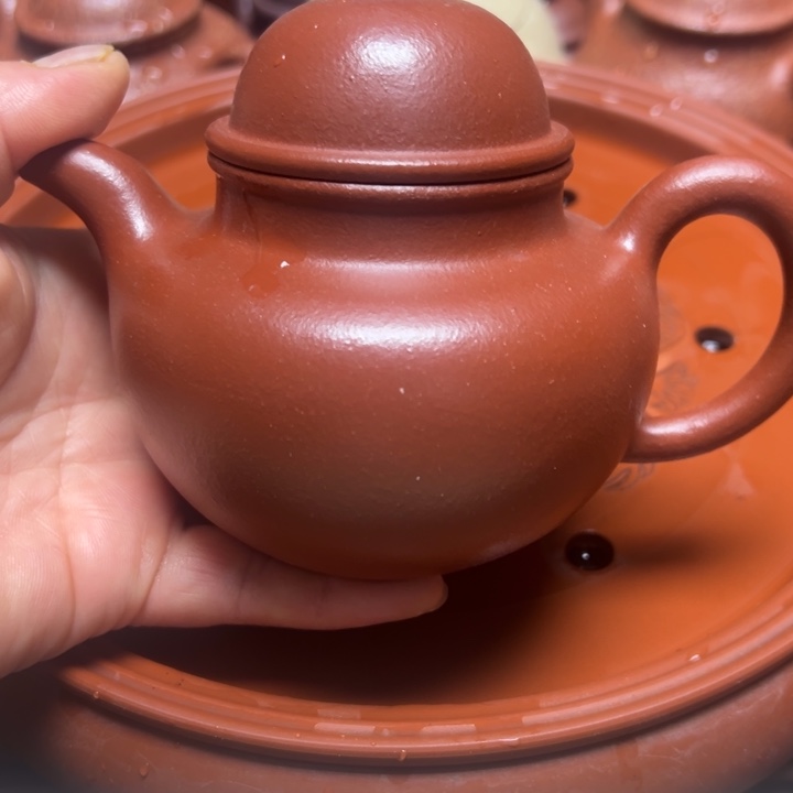 紫砂茶壶宜兴原矿生砂生粉大红泥