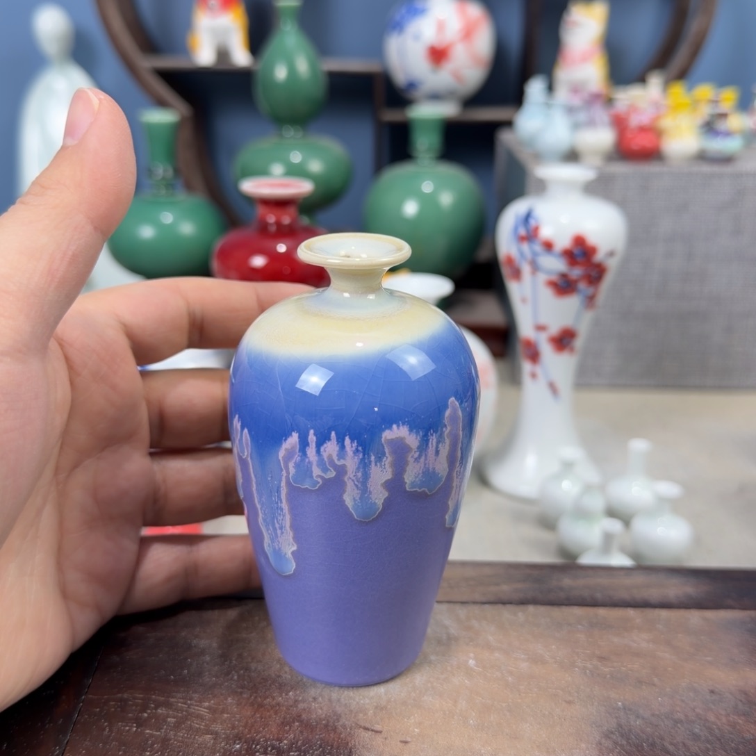陶瓷手工小花器摆件