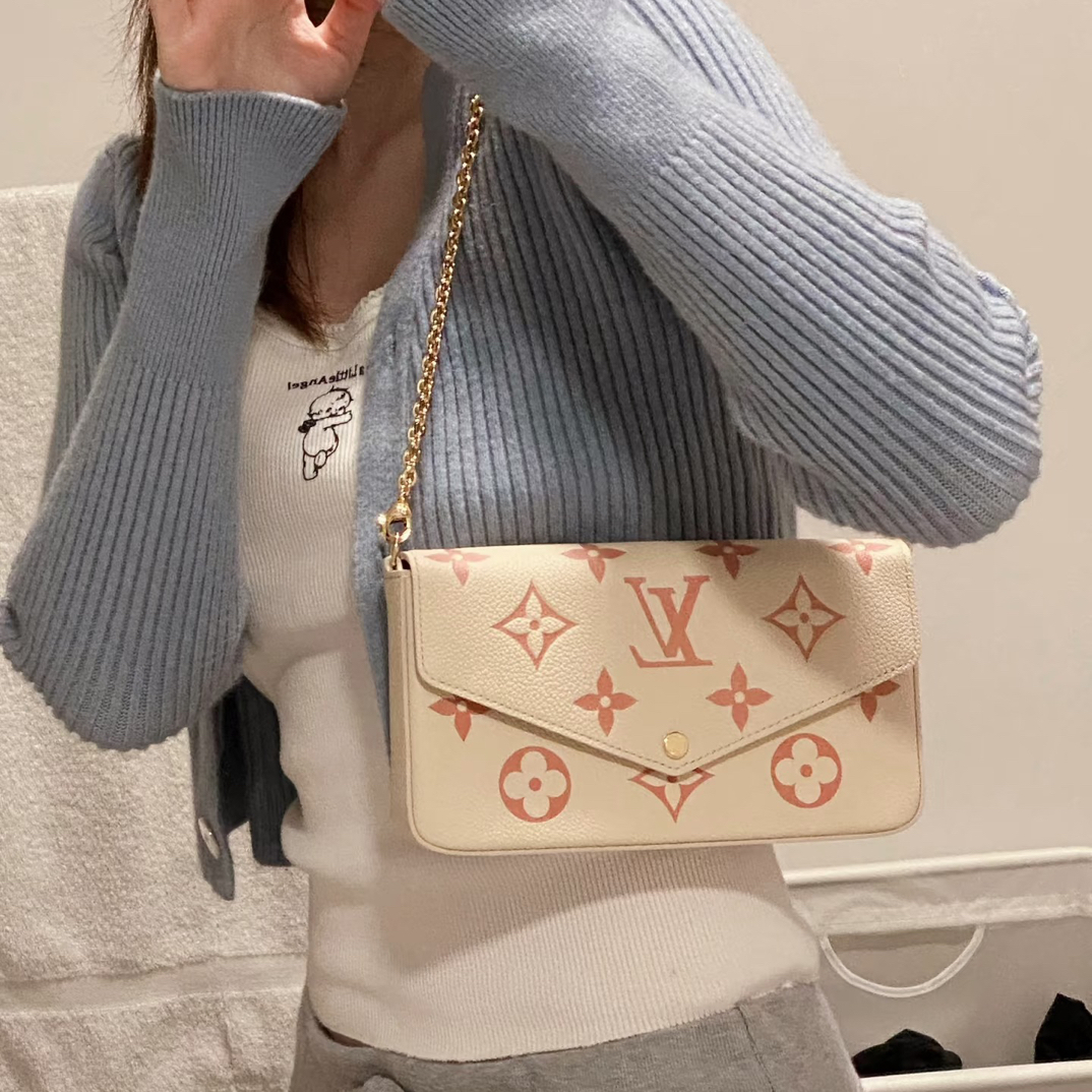 99新 LouisVuitton/路易威登 三合一草莓牛奶/99新