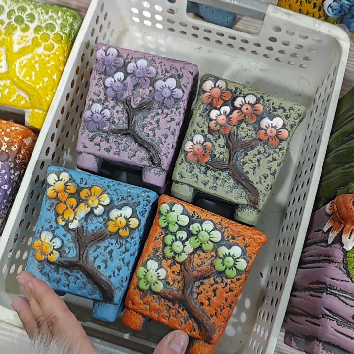 红陶吸水透气的白陶花盆凑满12发货