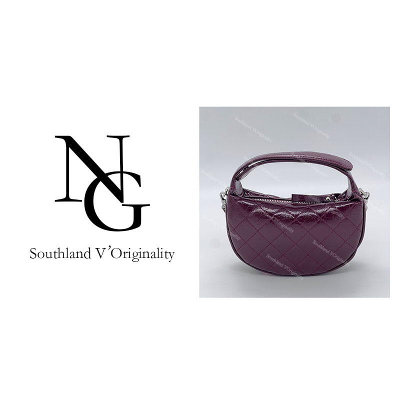 NG/20CM原创私定真皮包1060-马鞍呼香-酒红色