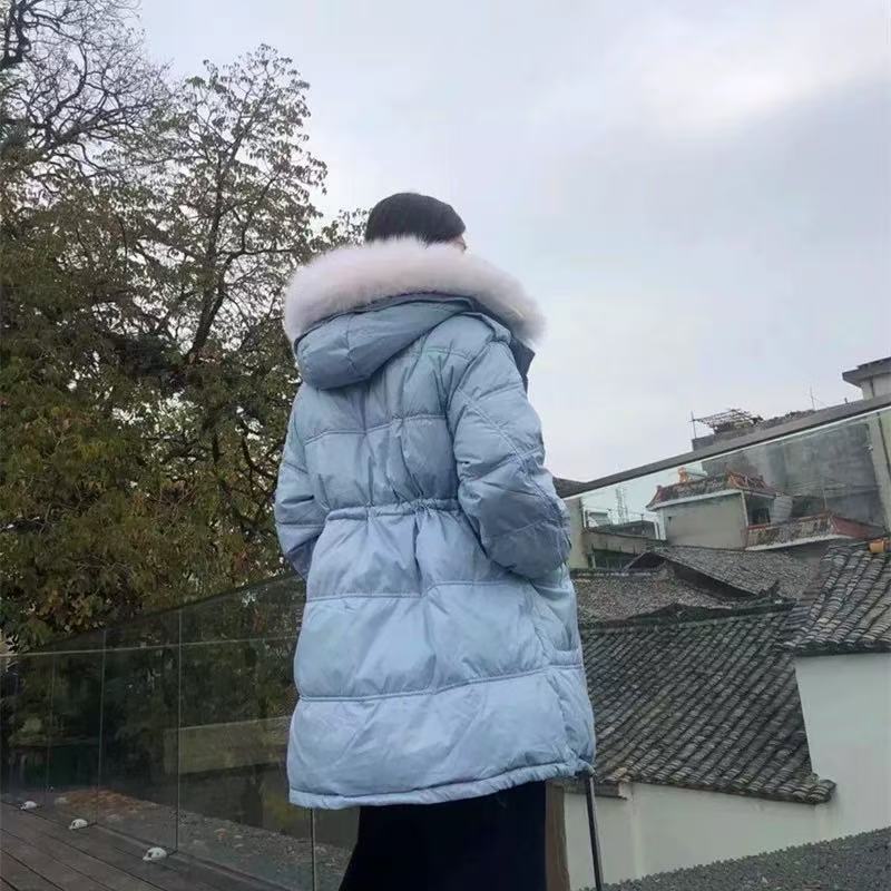 9399 M1XL3 2XL2新款连帽毛领棉服时尚休闲百搭