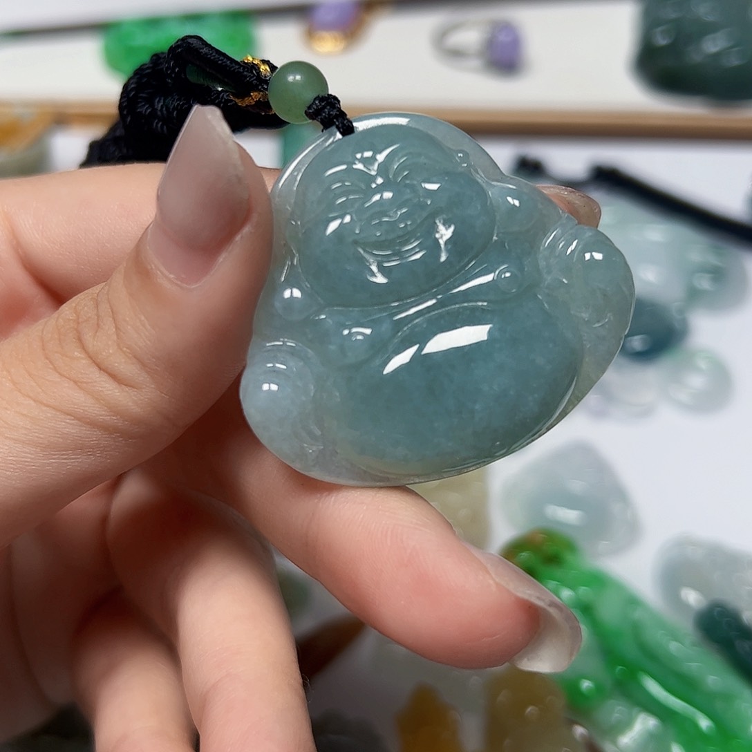 翡翠未镶嵌颈饰天然A货翡翠