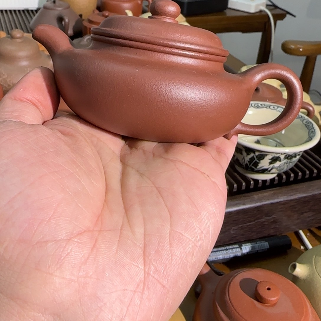 紫砂茶壶中槽青仿古