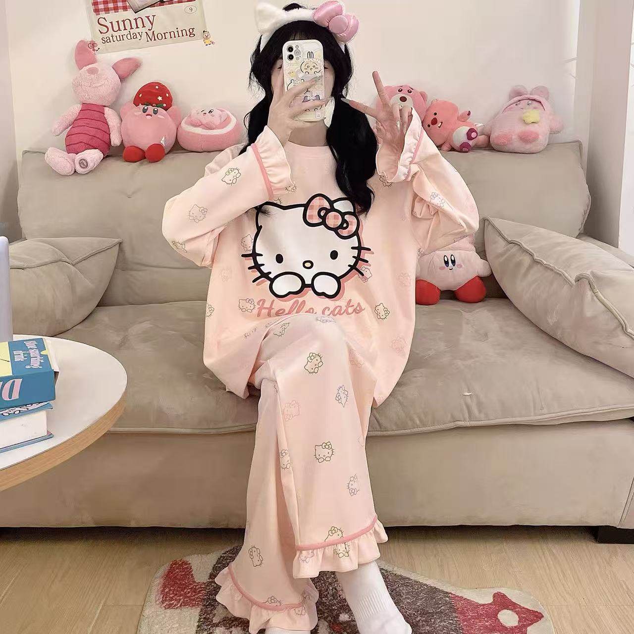 【财财专属】秋季睡衣家居服套装家居服春秋季