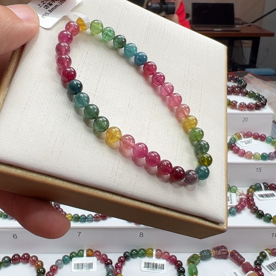 碧玺未镶嵌手串5.8mmmmmmm