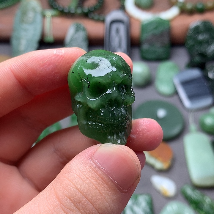 和田玉未镶嵌挂件