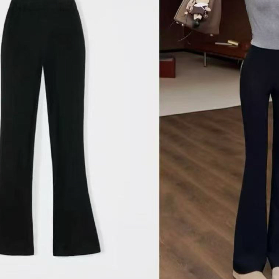 YY大码(小黑裤)时尚百搭遮肚显瘦加绒大码弹力腰高级小黑裤气质